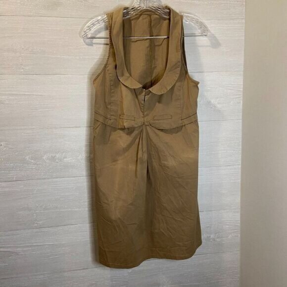 Women's Peter Pan Collar Sleeveless Dress - Picture 2 of 7